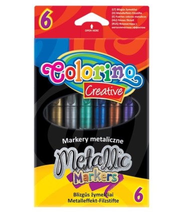6 markerów metalicznych Colorino