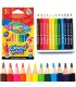 Mini kredki ołówkowe DREWNIANE Colorino dla najmłodszych - 12 kolorów