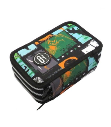 PIÓRNIK POTRÓJNY Z WYPOSAŻENIEM COOLPACK JUMPER 3 JURASSIC