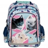 Plecak szkolny dwukomorowy Derform Cleo&Frank kotki