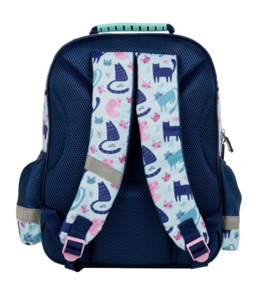 Plecak szkolny dwukomorowy Derform Cleo&Frank kotki