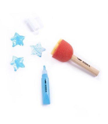 Zestaw farb i stempli Kidea - 11 elementów