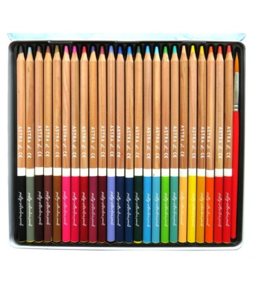 ASTRA Prestige Kredki Ołówkowe Drewno Cedrowe 36 kolorów, metalowe pudełko