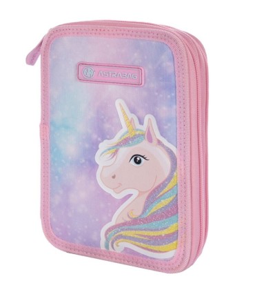 Piórnik podwójny AstraBag AC2, piesek z kokardkami