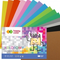 Blok kolorowy rysunkowy A4 Happy Color- 15 kart