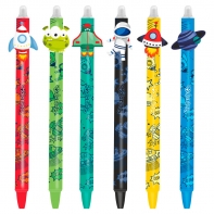  Długopis wymazywalny dla dzieci motywy chłopięce Colorino - zestaw 6 sztuk