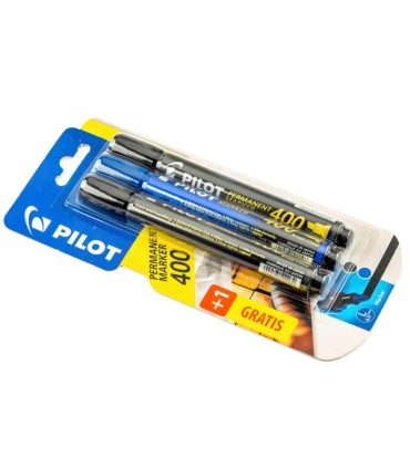 Marker permanentny Pilot Marker SCA400 2x czarny + niebieski