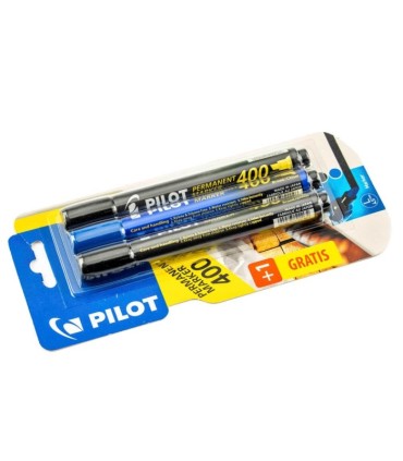 Marker permanentny Pilot Marker SCA400 2x czarny + niebieski