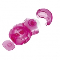 Gumka z temperówką i pojemnikiem Maped Loopy Transparent Różowa