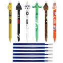 Zestaw 6 długopisów wymazywalnych STAR WARS Colorino + 6 szt wkładów