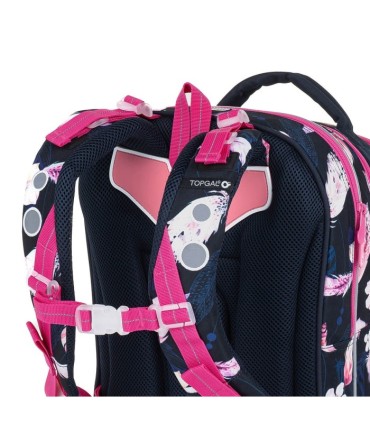 Plecak trzykomorowy dla dziewczynki Topgal COCO 22006 G LISKI