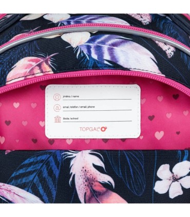 Plecak trzykomorowy dla dziewczynki Topgal COCO 22006 G LISKI