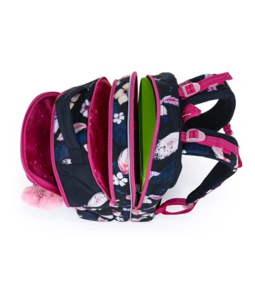 Plecak trzykomorowy dla dziewczynki Topgal COCO 22006 G LISKI