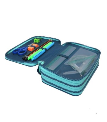 PIÓRNIK POTRÓJNY Z WYPOSAŻENIEM COOLPACK JUMPER 3 BLUE LAGOON