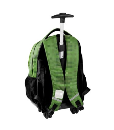Lekki plecak szkolny na kółkach Paso, PP23XL-997 dla fana Minecraft