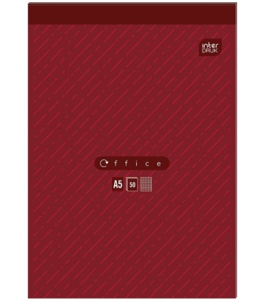 BLOK BIUROWY INTERDRUK, A5 50 KARTEK W KRATKĘ