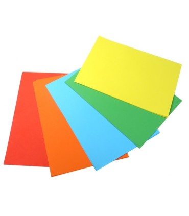 PAPIER XERO A4 KOLOROWY 100 KARTEK 5 INTENSYWNYCH KOLORÓW INTERDRUK