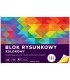 BLOK RYSUNKOWY KOLOROWY, A4, 10 KARTEK, 80g, INTERDRUK