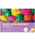 BLOK RYSUNKOWY KOLOROWY 20 KARTEK 10 KOLORÓW A4 80g Interdruk