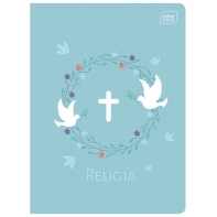 ZESZYT DO RELIGII GOŁĄBEK POKOJU, A5, 32 KARTKI, KRATKA z PODDRUKIEM