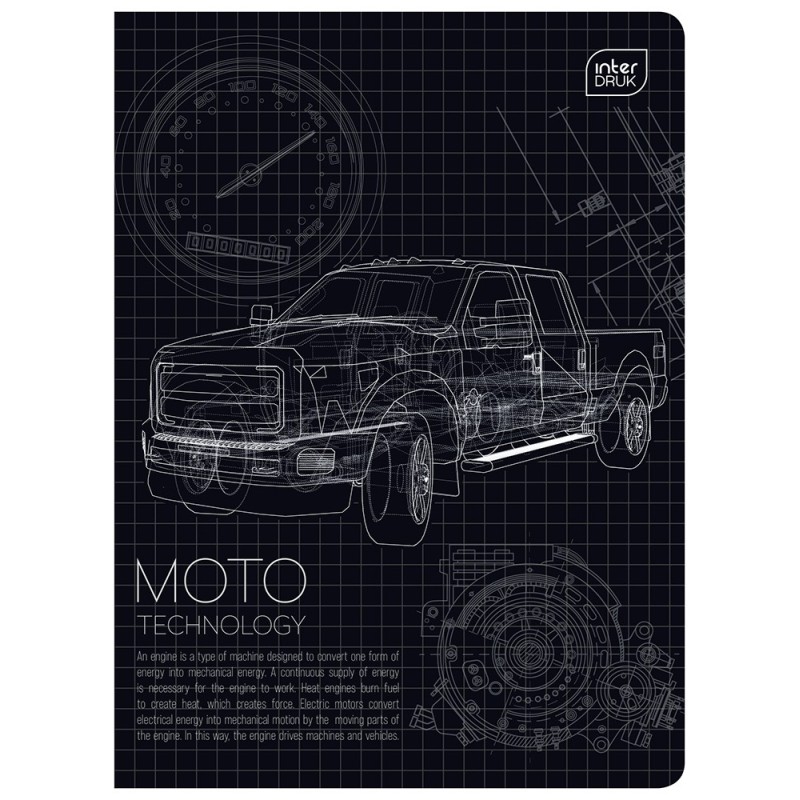 4 X ZESZYT A5, 60 KARTEK, LINIA Z MARGINESEM, INTERDRUK