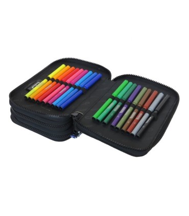 PIÓRNIK POTRÓJNY Z WYPOSAŻENIEM COOLPACK JUMPER 3 STRASZNE NAKLEJKI