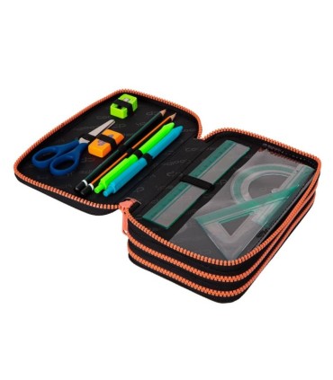 PIÓRNIK POTRÓJNY Z WYPOSAŻENIEM COOLPACK JUMPER 3 CHOCOLOVE