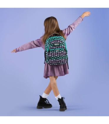 Plecak szkolny trzykomorowy Derform BACKUP P pastelowe kotki