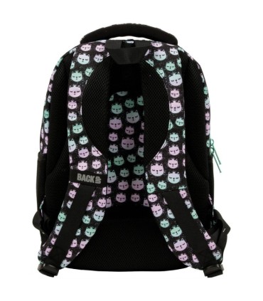 Plecak szkolny trzykomorowy Derform BACKUP P pastelowe kotki