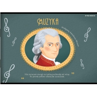 Zeszyt do muzyki nut z pięciolinia TOP 2000 A5 16 kartek Wolfgang Amadeusz Mozart