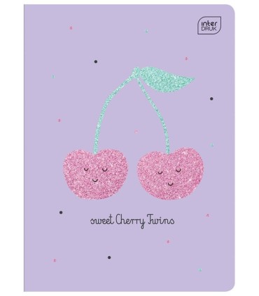 4 X ZESZYT A5, 16 KARTEK, TRZY LINIA, OKŁADKA Z BROKATEM