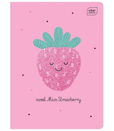 4 X ZESZYT A5, 16 KARTEK, TRZY LINIA, OKŁADKA Z BROKATEM