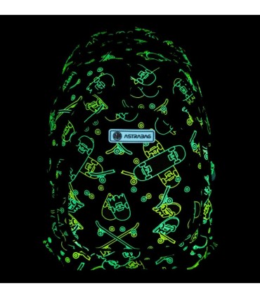 Plecak szkolny ergonomiczny ASTRA AB330 NEON EFFECT SKATE