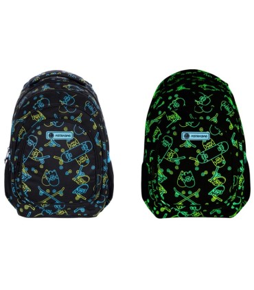 Plecak szkolny ergonomiczny ASTRA AB330 NEON EFFECT SKATE