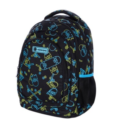 Plecak szkolny ergonomiczny ASTRA AB330 NEON EFFECT SKATE