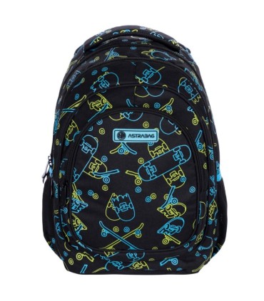 Plecak szkolny ergonomiczny ASTRA AB330 NEON EFFECT SKATE