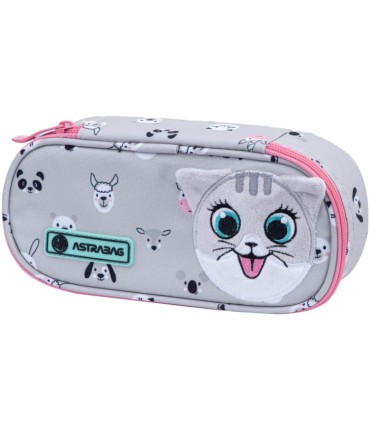 Usztywniany piórnik  saszetka ASTRABAG KITTY THE CUTE