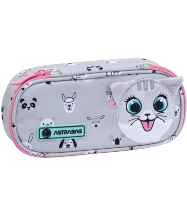 Usztywniany piórnik  saszetka ASTRABAG KITTY THE CUTE