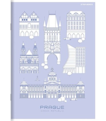 10 X ZESZYT TOP 2000 A5 60 KARTEK, LINIA + MARGINES