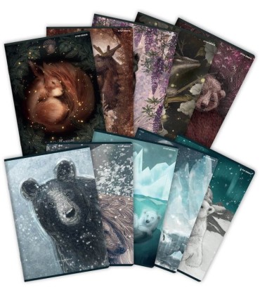 10 X ZESZYT TOP 2000 A5 32 KARTKI, LINIA + MARGINES