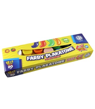 12+1 farb plakatowych Astra 13 x 20ml