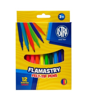 12 flamastrów Astra 