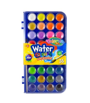 Farby akwarelowe Colorino 36 kolorów + pędzelek