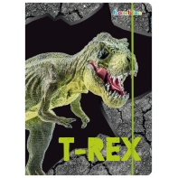 Teczka z gumką Bambino dla chłopca A4 T-REX dinozaur