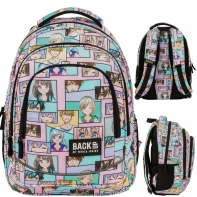 Plecak szkolny trzykomorowy Derform BACKUP X anime manga komiks
