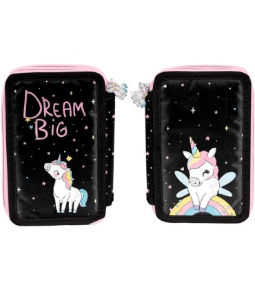  Piórnik trzykomorowy z wyposażeniem DREAM BIG jednorożec PP23UI-023, PASO