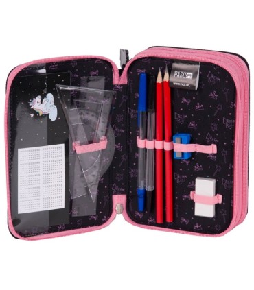  Piórnik trzykomorowy z wyposażeniem DREAM BIG jednorożec PP23UI-023, PASO