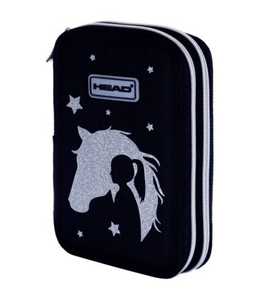 Piórnik podwójny bez wyposażenia ASTRA HEAD SILVER DREAM