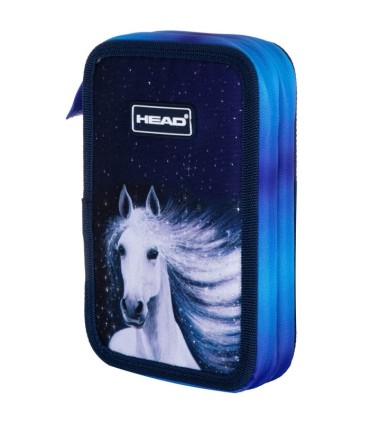 Piórnik podwójny bez wyposażenia ASTRA HEAD GALAXY koń