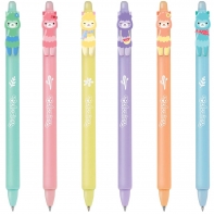 Długopis wymazywalny Colorino LAMA - zestaw 6 sztuk